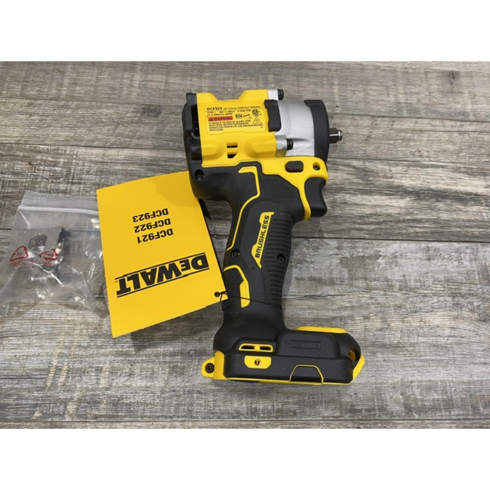 AS-IS DEWALT ATOMIC 20V MAX Cordless Brushless 3/8 in.Variable Speed Impact Wrench (Tool Only)