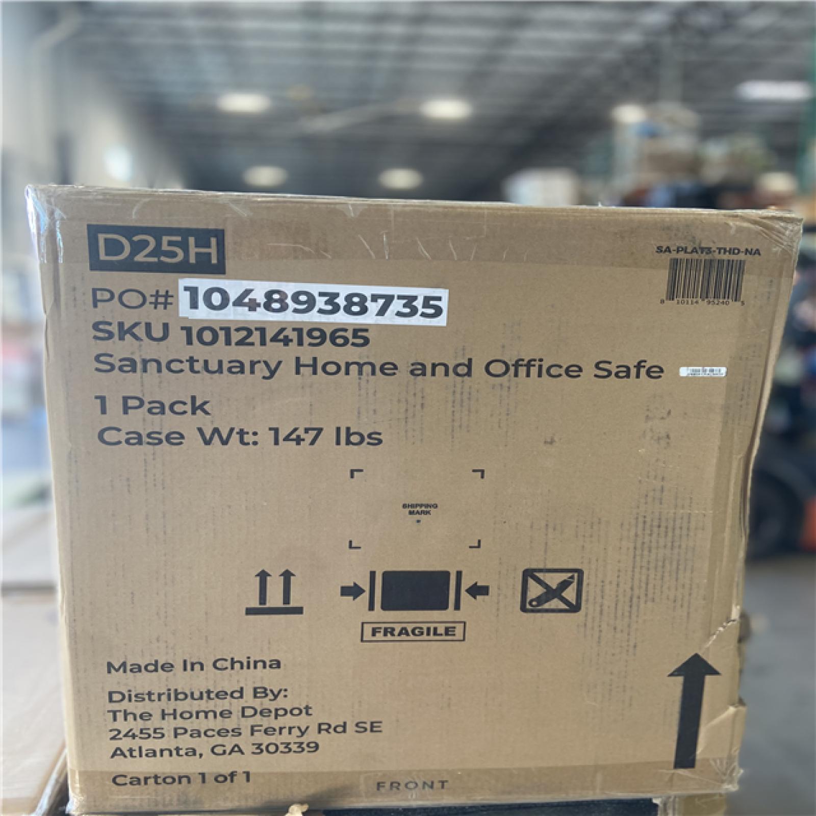 DALLAS LOCATION - SANCTUARY Sanctuary Platinum 3.32 cu. ft. Fireproof and Waterproof Home and Office Safe  Navy Blue