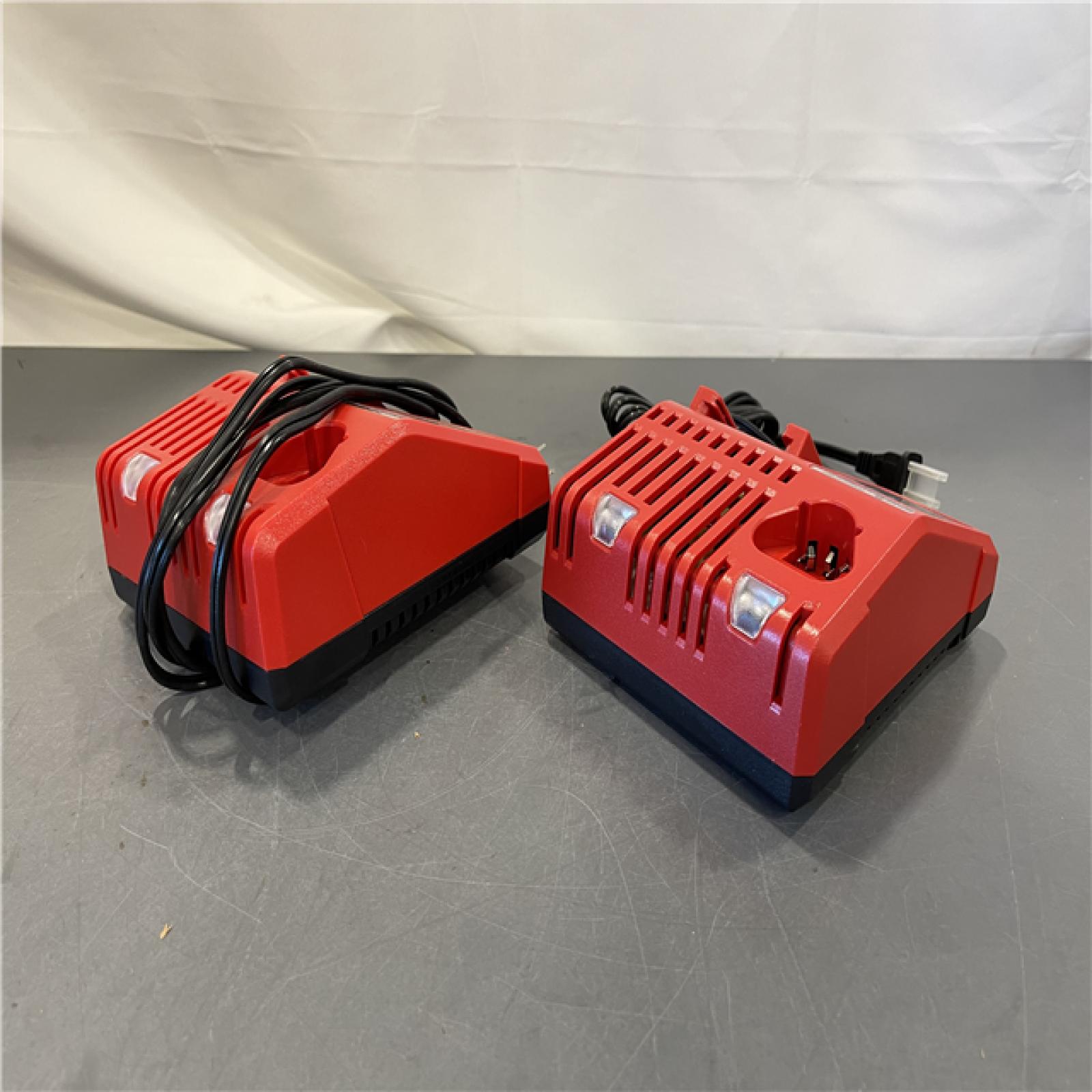 AS-IS - Milwaukee M12 or M18 18V and 12V Multi Voltage Lithium Ion Battery Charger (Set of 2)