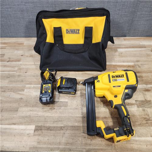 HOUSTON LOCATION - AS - IS DEWALT 20V MAX XR Lithium-Ion Cordless 18-Gauge Narrow Crown Stapler Kit