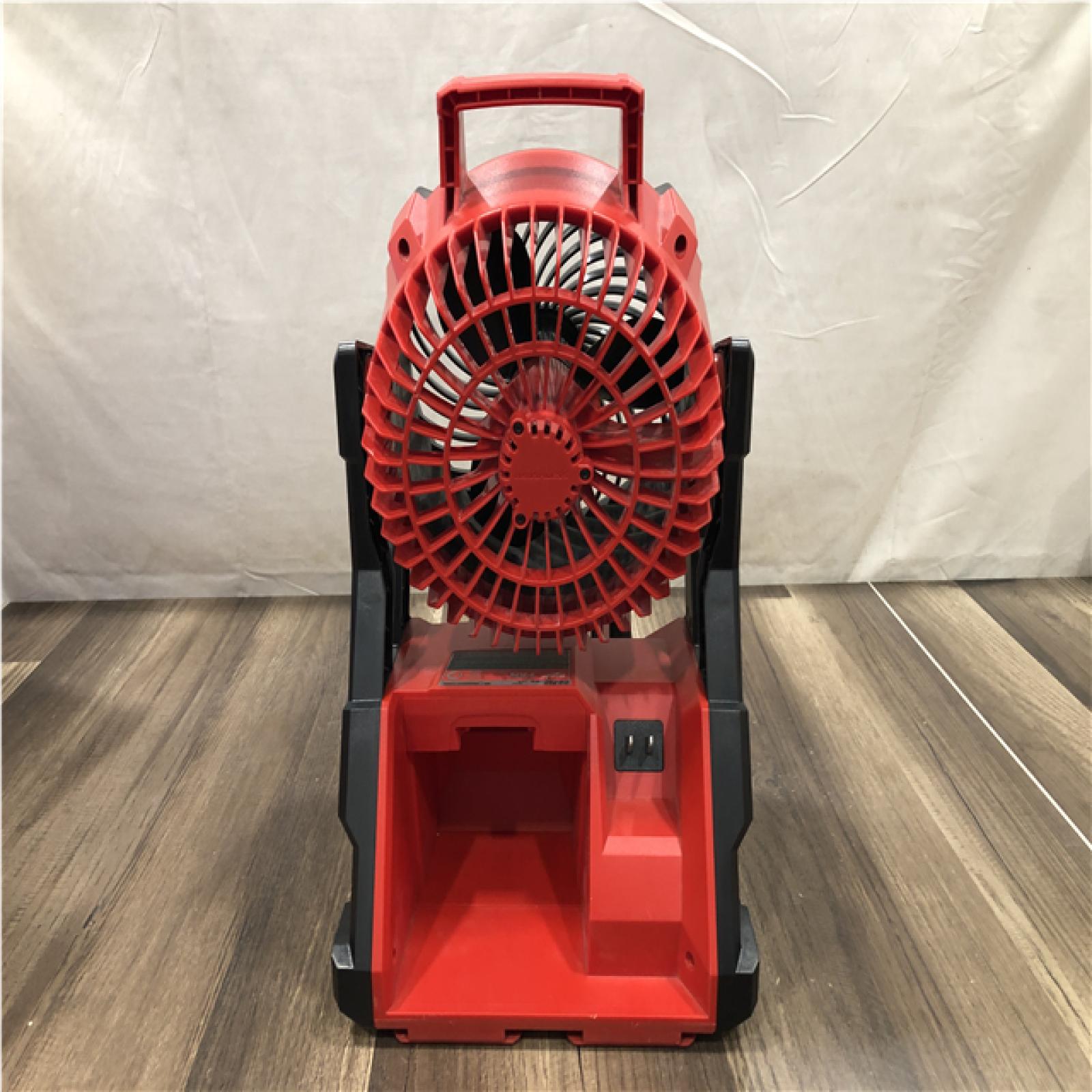 AS-IS - Milwaukee 18-Volt Lithium-Ion Brushless Cordless PACKOUT Jobsite Fan (Tool-Only)