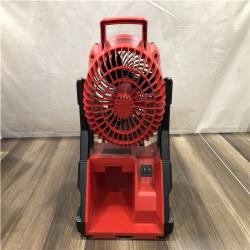 AS-IS - Milwaukee 18-Volt Lithium-Ion Brushless Cordless PACKOUT Jobsite Fan (Tool-Only)