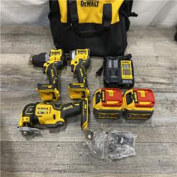 AS-IS DEWALT 20V MAX Lithium-Ion Cordless 3-Tool Combo Kit