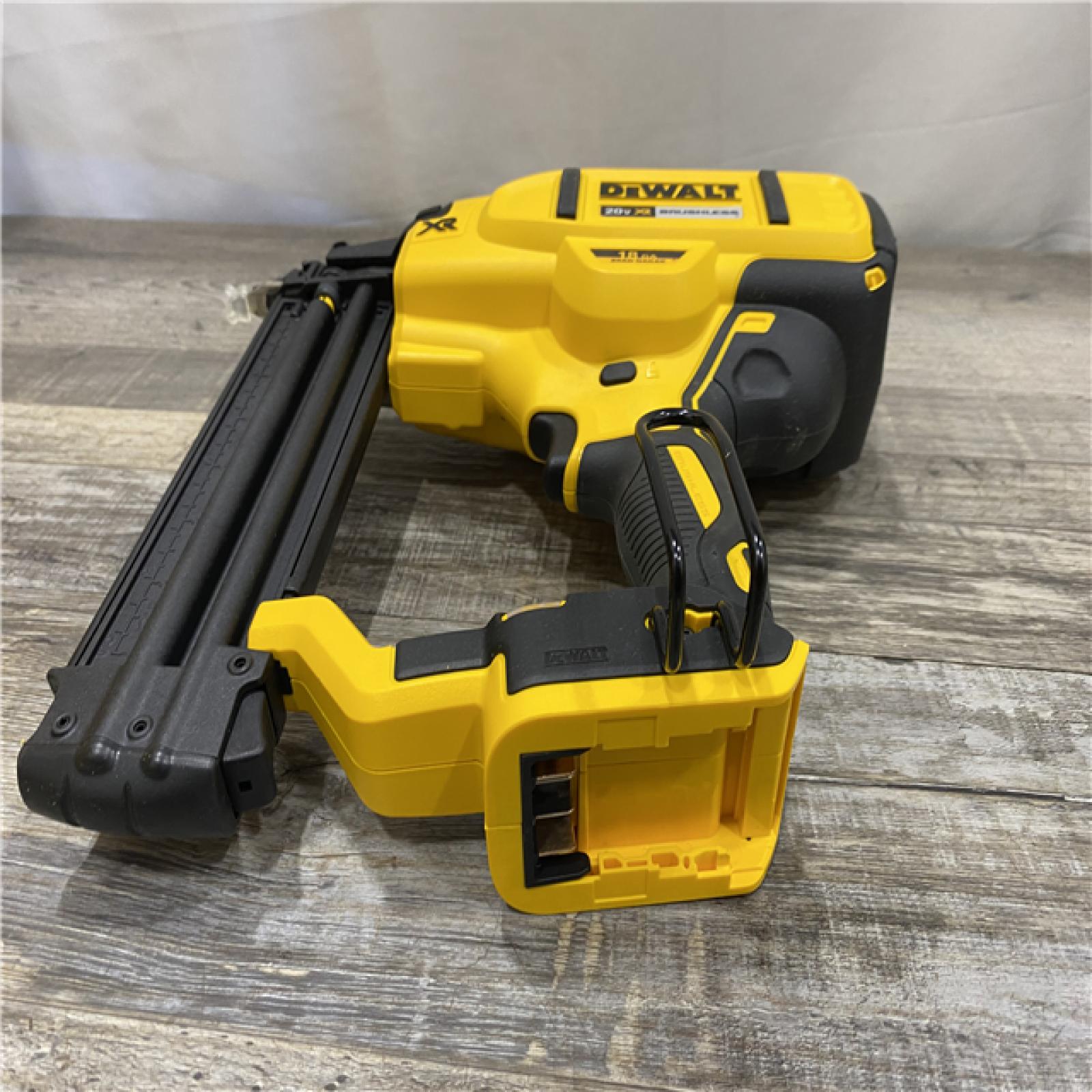 AS-IS DEWALT 20V MAX XR Lithium-Ion Electric Cordless 18-Gauge Brad Nailer (Tool Only)