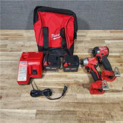 HOUSTON LOCATION - AS - IS Milwaukee 2 Tool Combo Kit W/ (2) Battery & Charger