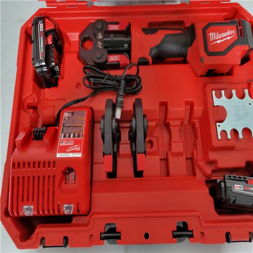 CALIFORNIA NEW MILWAUKEE M18 SHORT THROW PRESS TOOL KIT WITH PEX CRIMP JAWS