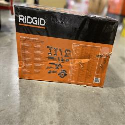 NEW! - RIDGID 18V Cordless 10-Tool Combo Kit with 2.0 Ah Battery, 4.0 Ah Battery, Charger, and Tool Bag