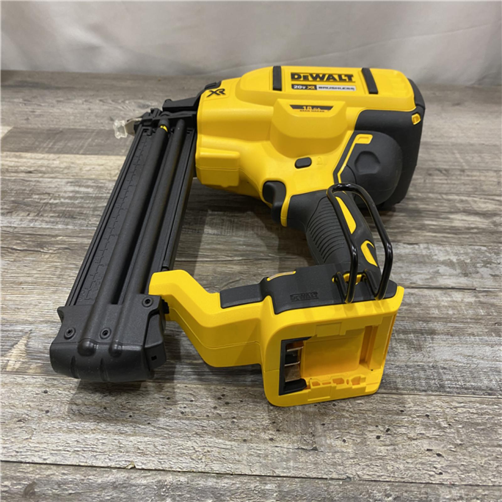 AS-IS DEWALT 20V MAX XR Lithium-Ion Electric Cordless 18-Gauge Brad Nailer (Tool Only)