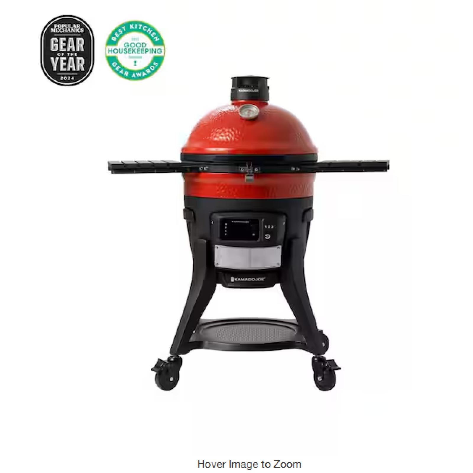 DALLAS LOCATION - Kamado Joe Konnected Joe 18 in. Digital Charcoal Grill and Smoker with Auto-Ignition and Wi-Fi Temperature Control