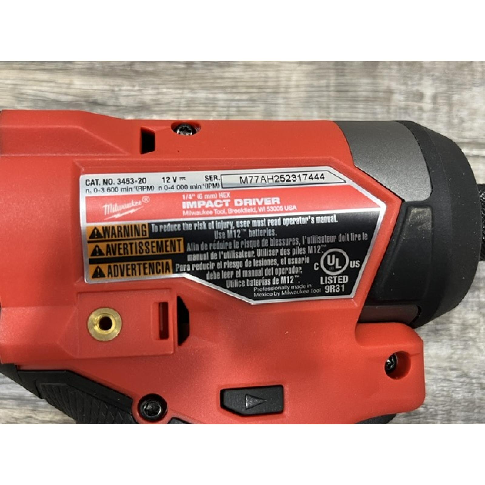 AS-IS Milwaukee FUEL 12-Volt Lithium-Ion Brushless Cordless Hammer Drill and Impact Driver Combo Kit