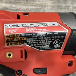 AS-IS Milwaukee FUEL 12-Volt Lithium-Ion Brushless Cordless Hammer Drill and Impact Driver Combo Kit