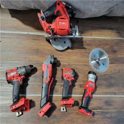 CALIFORNIA NEW MILWAUKEE M18 5-TOOL COMBO KIT (2 BATTERIES, 1 CHARGER, AND BAG INCLUDED)