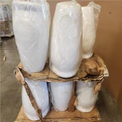 Phoenix Tall White Clay Pot Pallet (12-Pots)