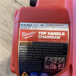 Milwaukee FUEL 14 in. 18V Lithium-Ion Brushless Cordless Battery Top Handle Chainsaw (Tool Only)