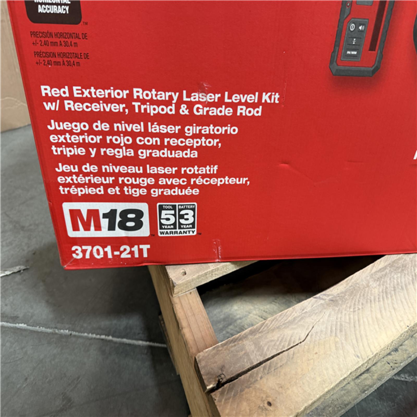 California NEW MILWAUKEE Rotary Laser Level Kit w/Receiver, Tripod & Grade Rod