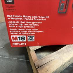 California NEW MILWAUKEE Rotary Laser Level Kit w/Receiver, Tripod & Grade Rod