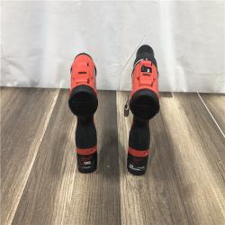 AS-IS Milwaukee 12-Volt Lithium-Ion Brushless Cordless Subcompact Drill and Impact Driver Combo Kit