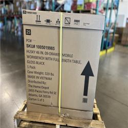 DALLAS LOCATION - AS-IS HUSKY 46IN  09 DRAWER MOBILE WORKBENCH