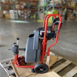 DALLAS LOCATION - RIDGID K-750 Drain Cleaning Snake Auger Drum Machine with Autofeed