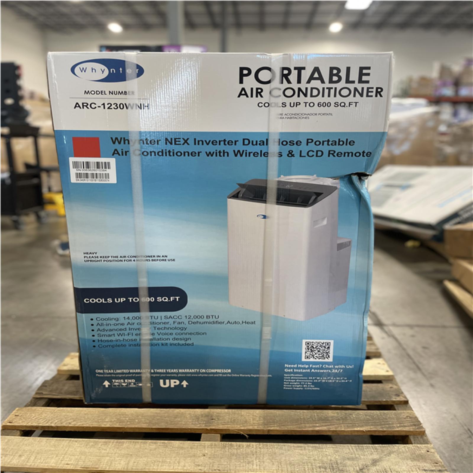 DALLAS LOCATION- Whynter ARC-1230WNH NEX Inverter 14 000 BTU Portable Air Conditioner