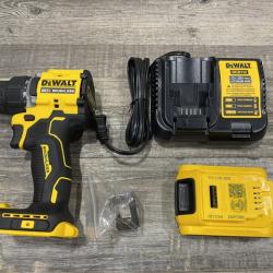 AS-IS DEWALT Atomic 20V Lithium-Ion Cordless Compact 1/2 in. Drill/Driver Kit
