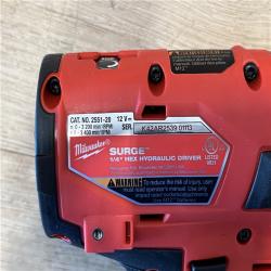AS-IS Milwaukee FUEL SURGE 12V Lithium-Ion Brushless Cordless 1/4 in. Hex Impact Driver Compact Kit