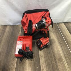AS-IS Milwaukee 18V Lithium-Ion Brushless Cordless 1/2 in. Compact Drill/Driver Kit