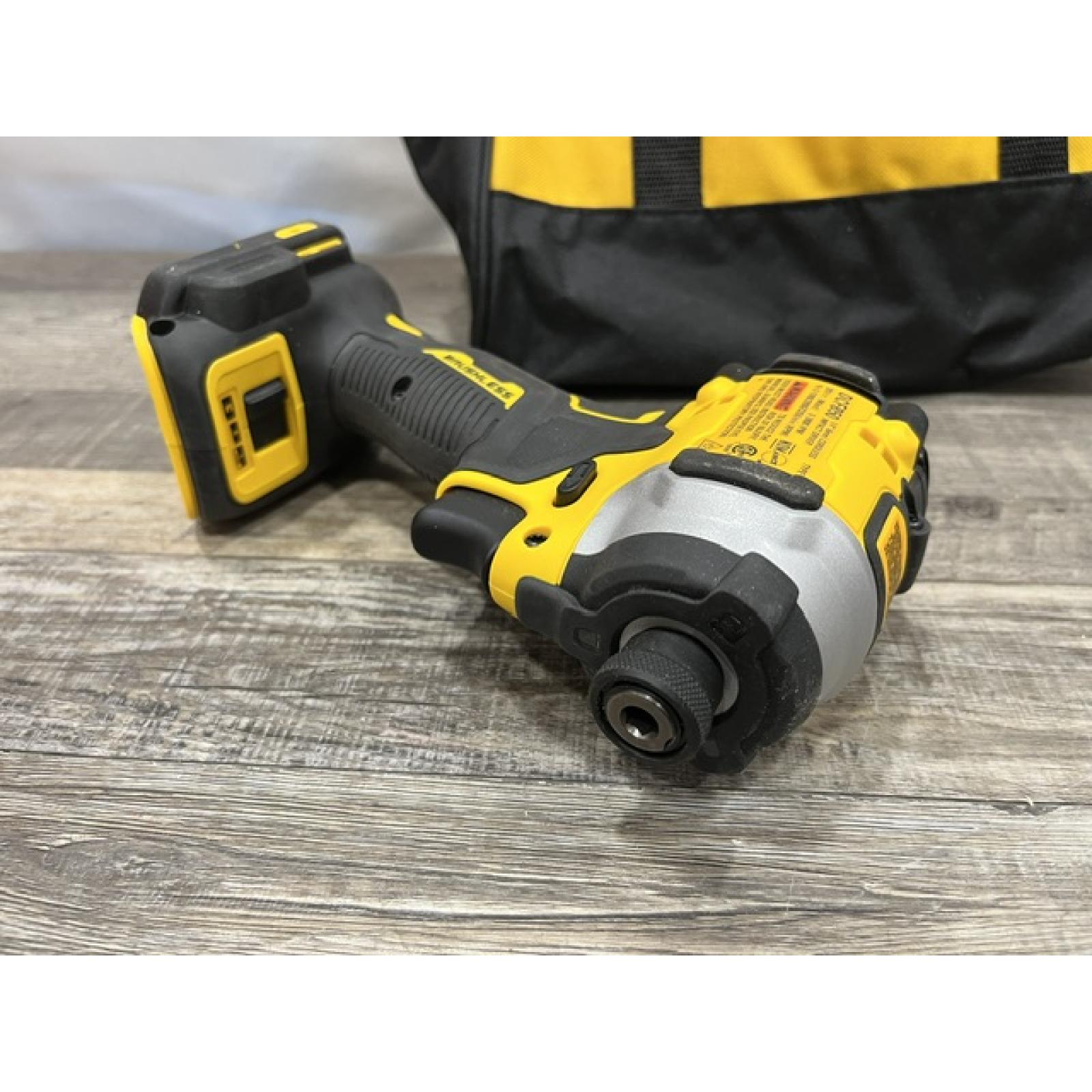 AS-IS DEWALT ATOMIC 20V MAX Lithium-Ion Cordless 1/4 in. Brushless Impact Driver Kit