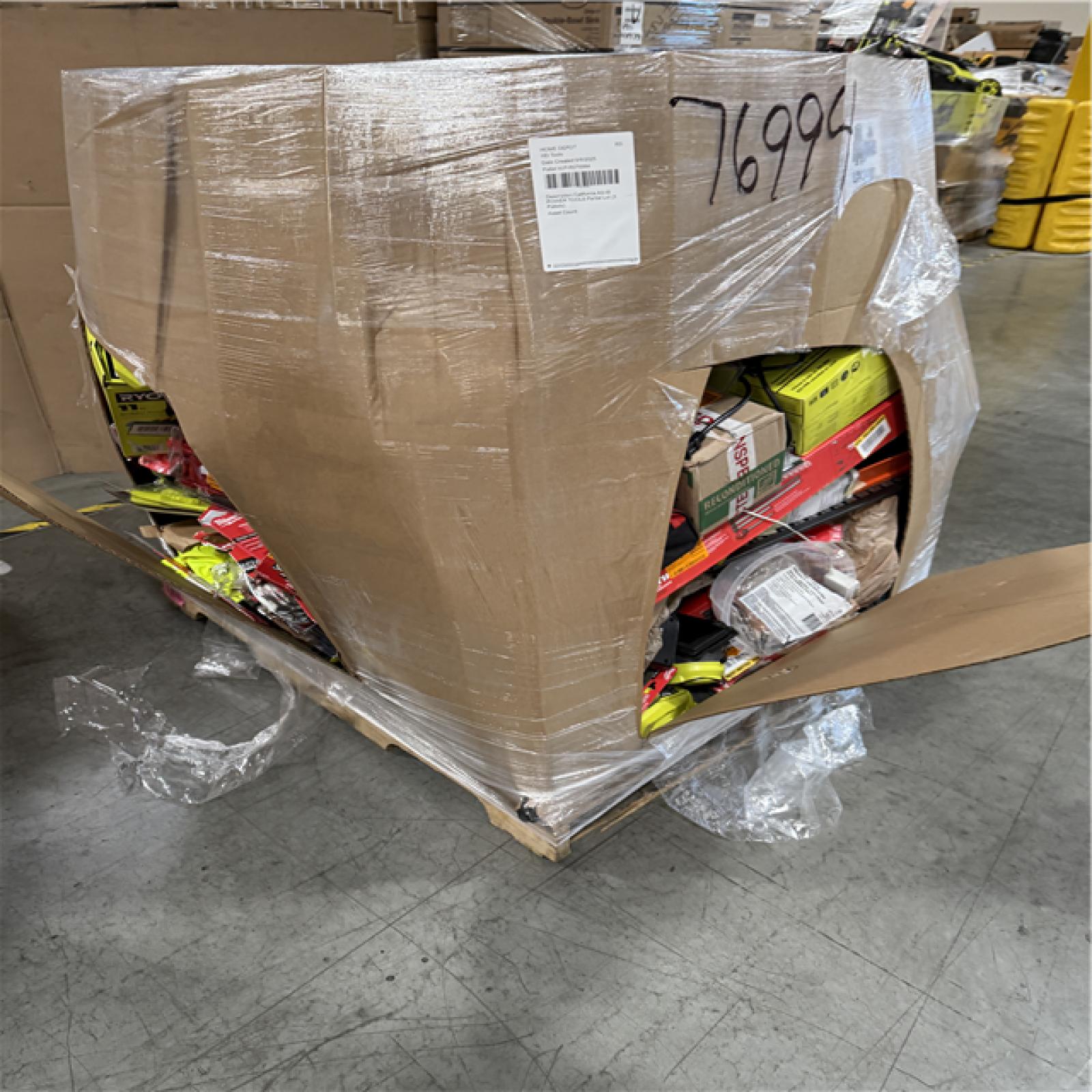 California AS-IS POWER TOOLS Partial Lot (3 Pallets) P-R076994