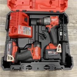 AS-IS Milwaukee FUEL 18V Lithium-Ion Brushless Cordless Hammer Drill and Impact Driver Combo Kit