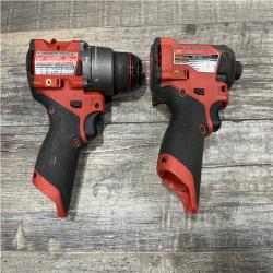 AS-IS Milwaukee FUEL 12-Volt Lithium-Ion Brushless Cordless Hammer Drill and Impact Driver Combo Kit