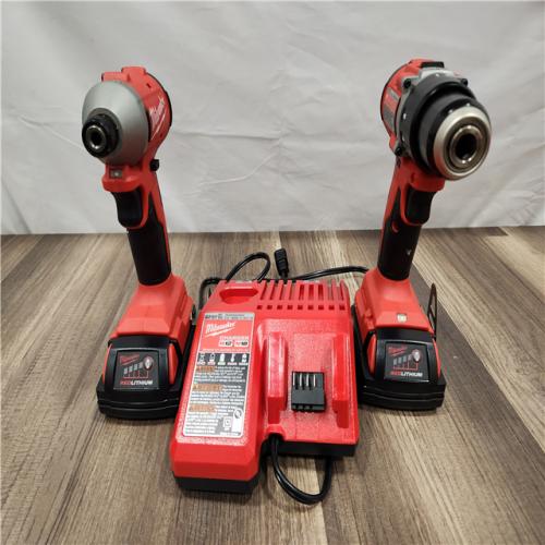 AS-IS - Milwaukee M18 Compact Brushless 2-Tool Combo Kit