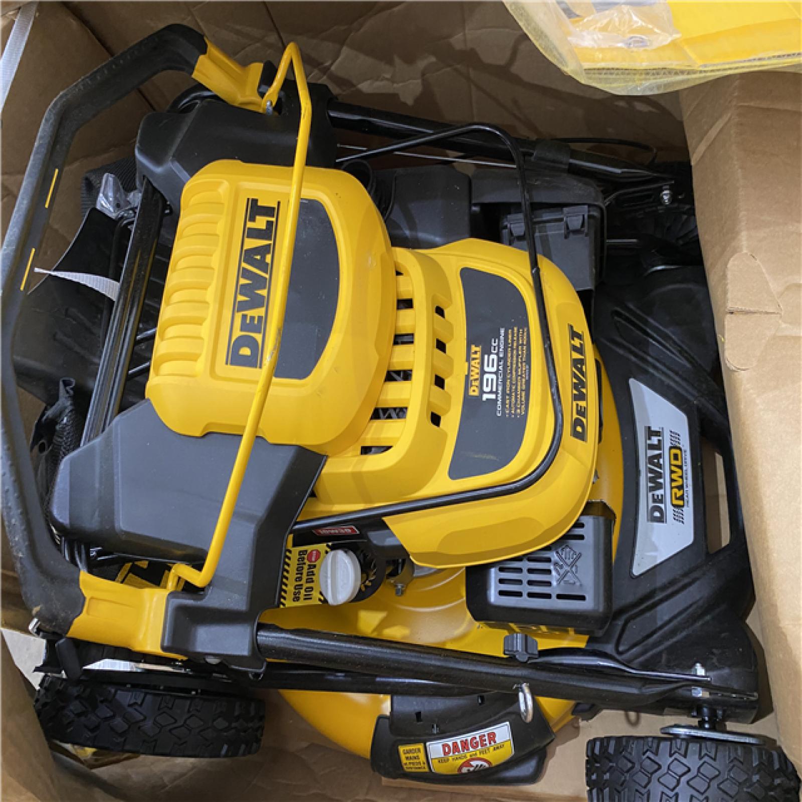 Houston Location AS IS - Dewalt Walk Behind Mower 21