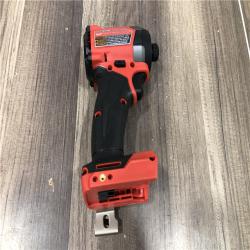 AS-IS Milwaukee  FUEL 18V Lithium-Ion Brushless Cordless 1/4 in. Hex Impact Driver (Tool-Only)