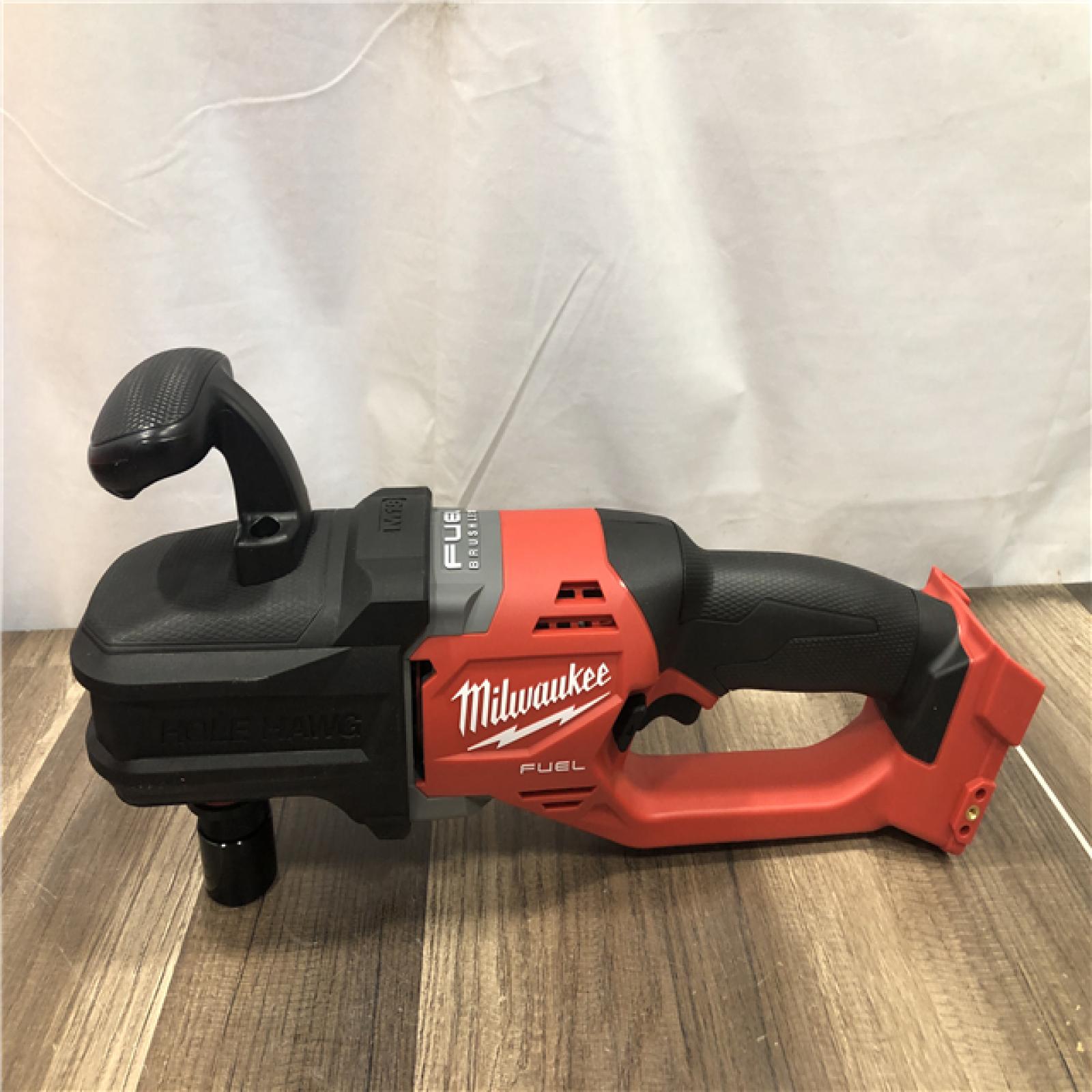 AS-IS Milwaukee FUEL 18V Lithium-Ion Brushless Cordless Hole Hawg 7/16 in. Right Angle Drill W/ Quick-Lok (Tool-Only)