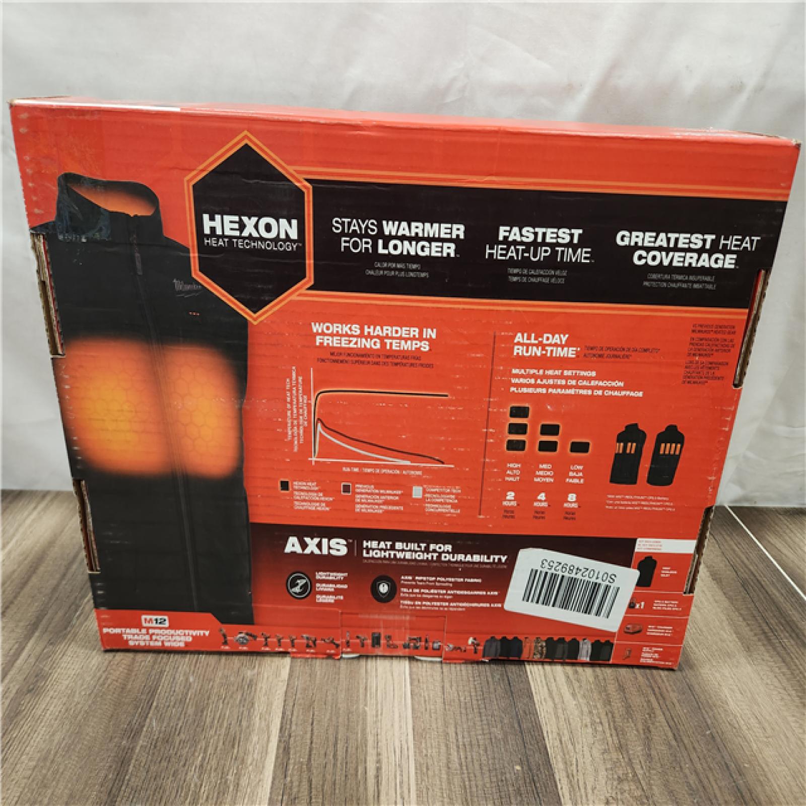 AS-IS- Heated Vest Polyester Zipper Men M