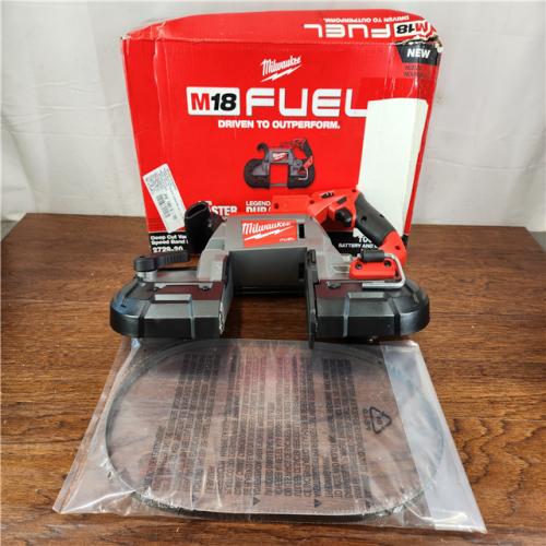 AS-IS Milwaukee M18 FUEL 18-Volt Lithium-Ion Brushless Cordless Deep Cut Band Saw (Tool-Only)