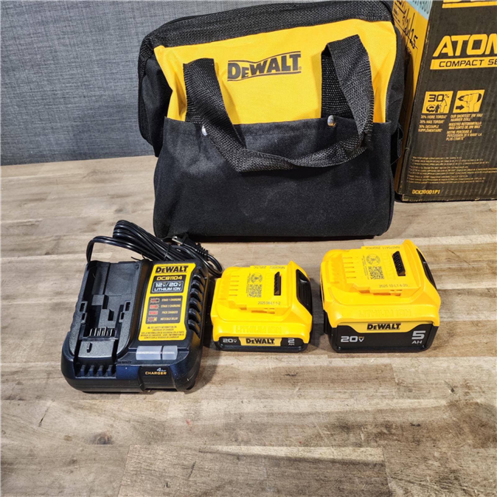HOUSTON LOCATION - AS-IS DEWALT 2 TOOL COMBO KIT W/ (2) BATTERY & CHARGER