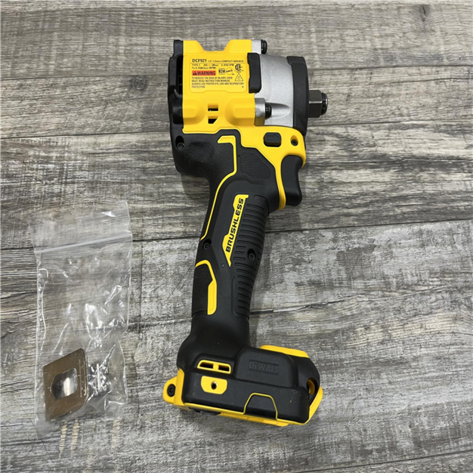 AS-IS DEWALT ATOMIC 20V MAX Cordless Brushless 1/2 in. Variable Speed Impact Wrench (Tool Only)