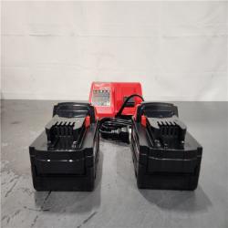 AS-IS- Milwaukee M18 18-Volt Lithium-Ion XC Starter Kit with Two 5.0Ah Batteries and Charger