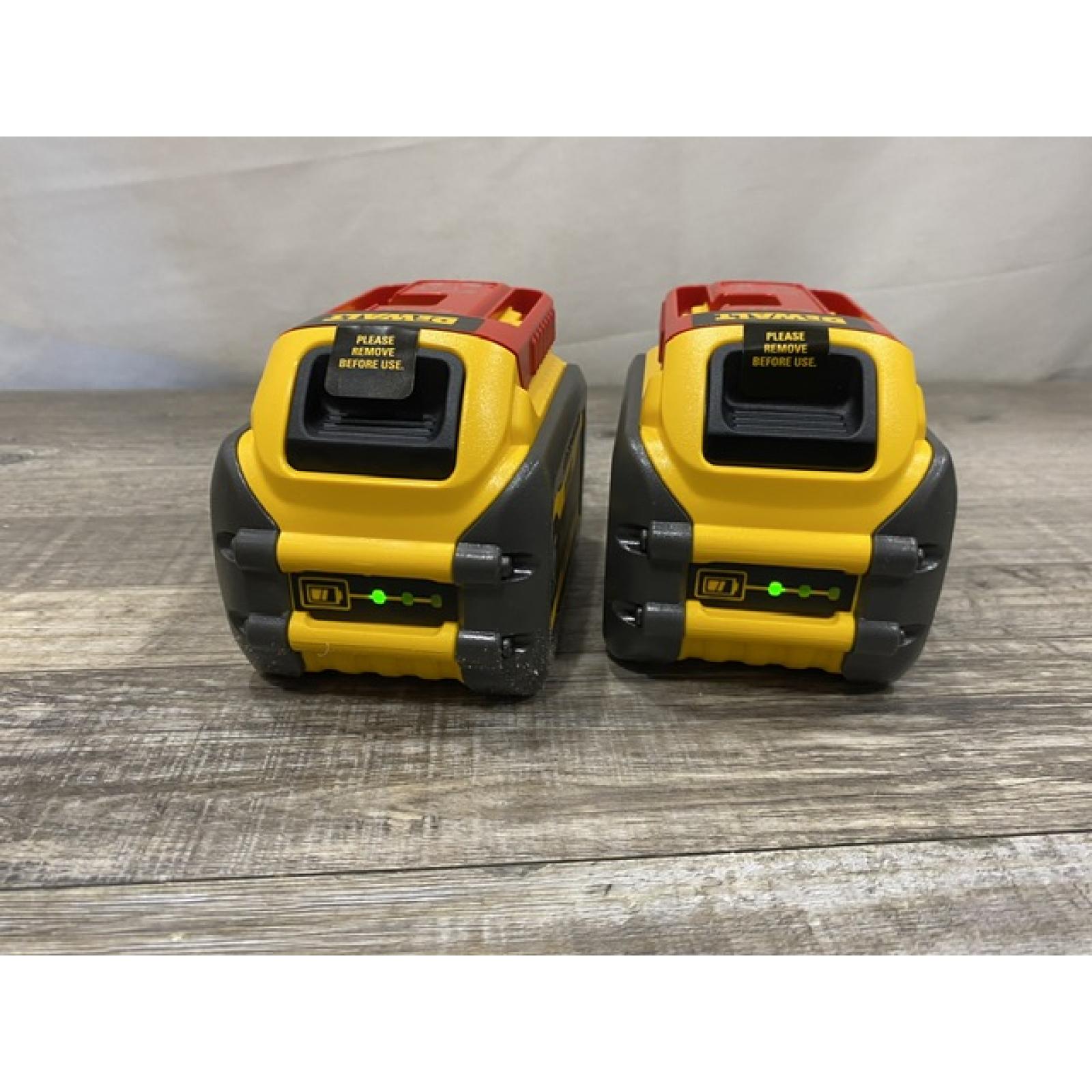 AS-IS DEWALT FLEXVOLT 20V/60V MAX Lithium-Ion 6.0Ah Battery Pack (2 Pack)