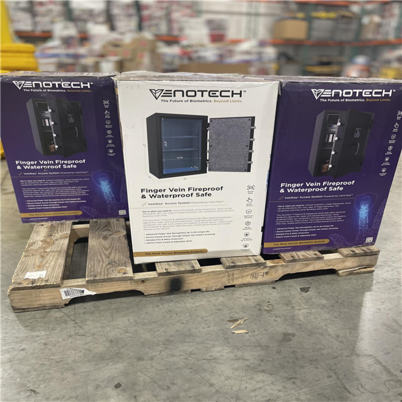 DALLAS LOCATION - MAXSafes 2.0 cu. ft. Fireproof and Waterproof Safe with Electronic Digital Key Pad Access in Black PALLET-(5 UNITS)