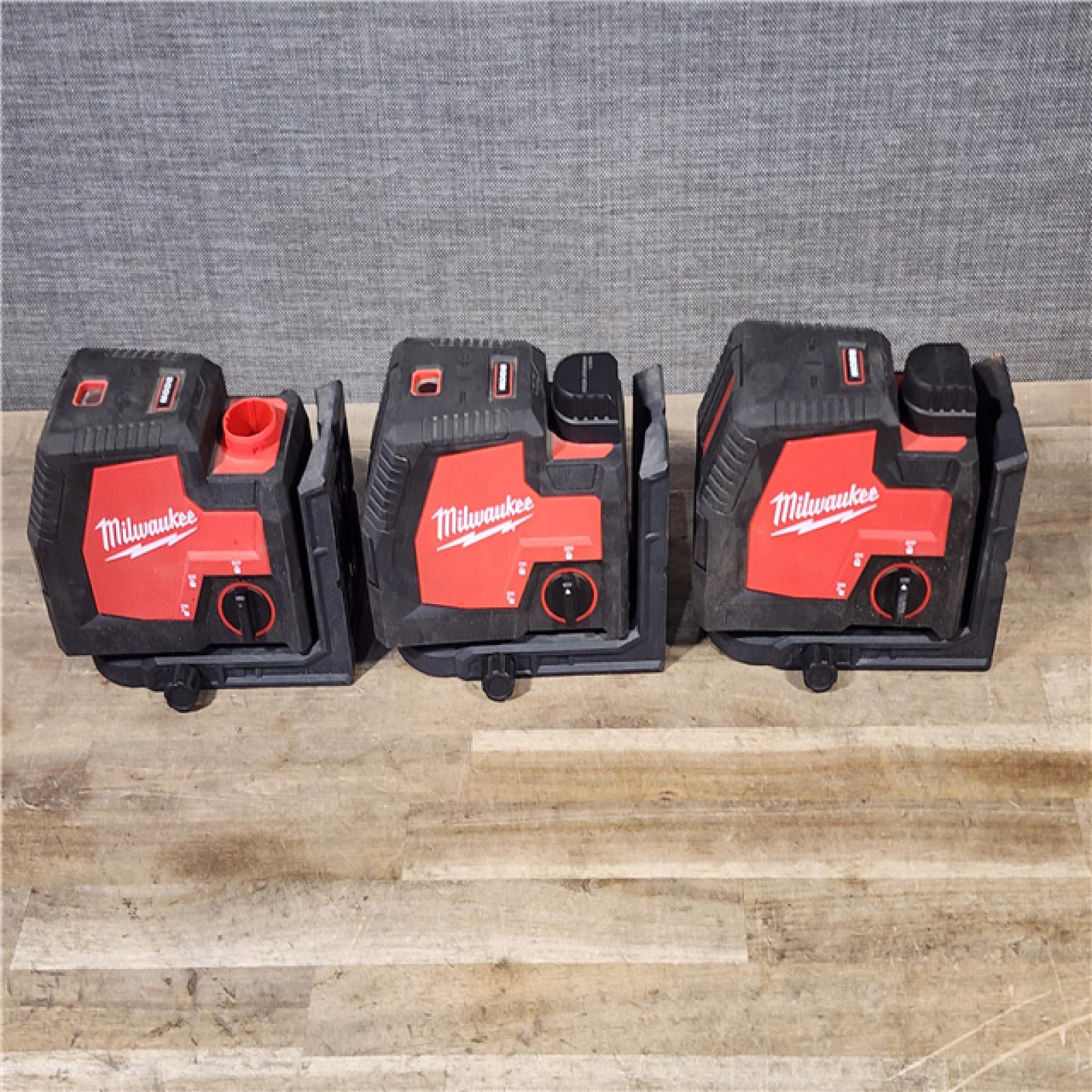 HOUSTON LOCATION - AS-IS MILWAUKEE 3 LASER TOOL COMBO