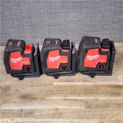 HOUSTON LOCATION - AS-IS MILWAUKEE 3 LASER TOOL COMBO