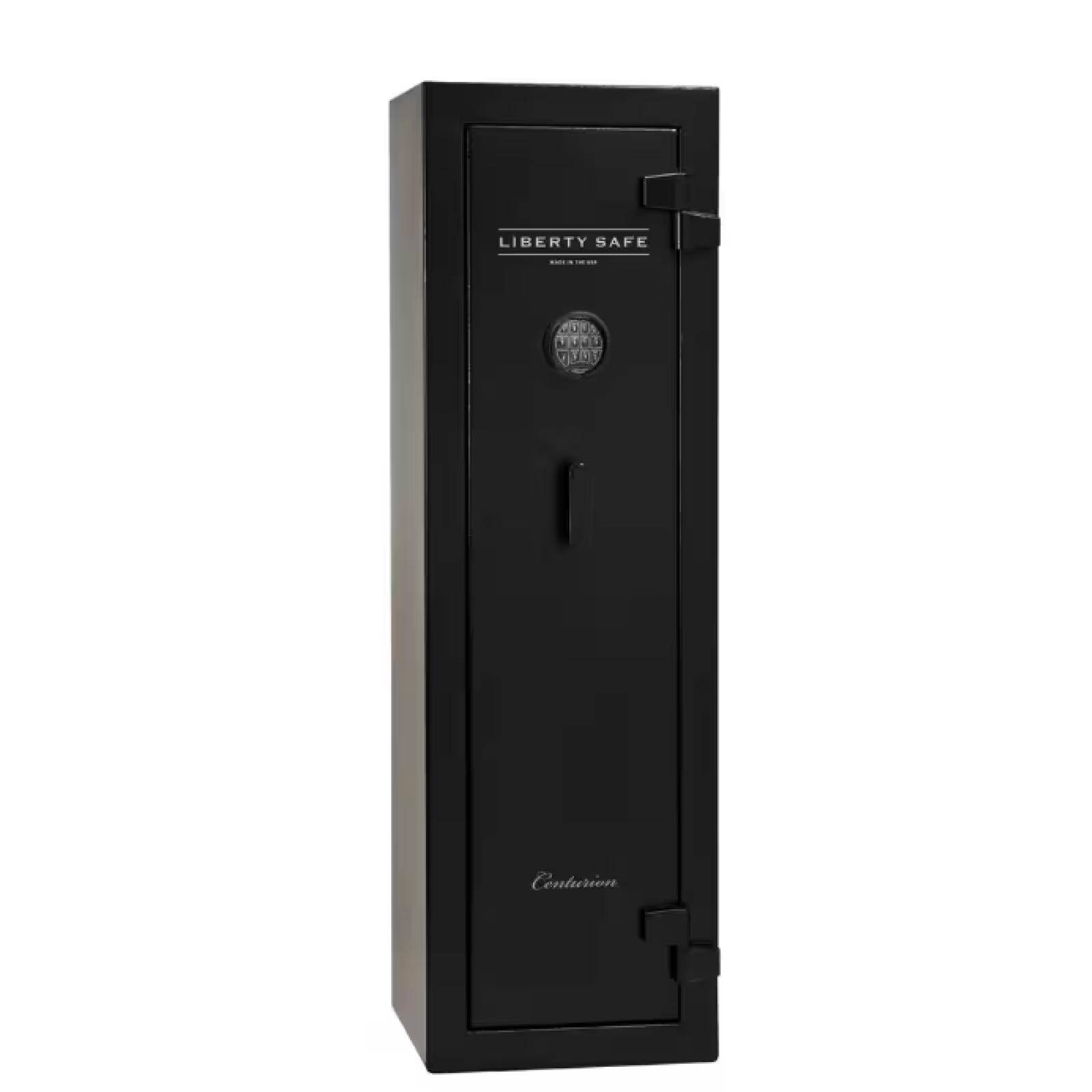 DALLAS LOCATION - LIBERTY SAFE Centurion 12-Gun 30-min fire rating EMP E-Lock 59.25 in. H x 18.25 in. W x 16 in. L Black Gun Safe