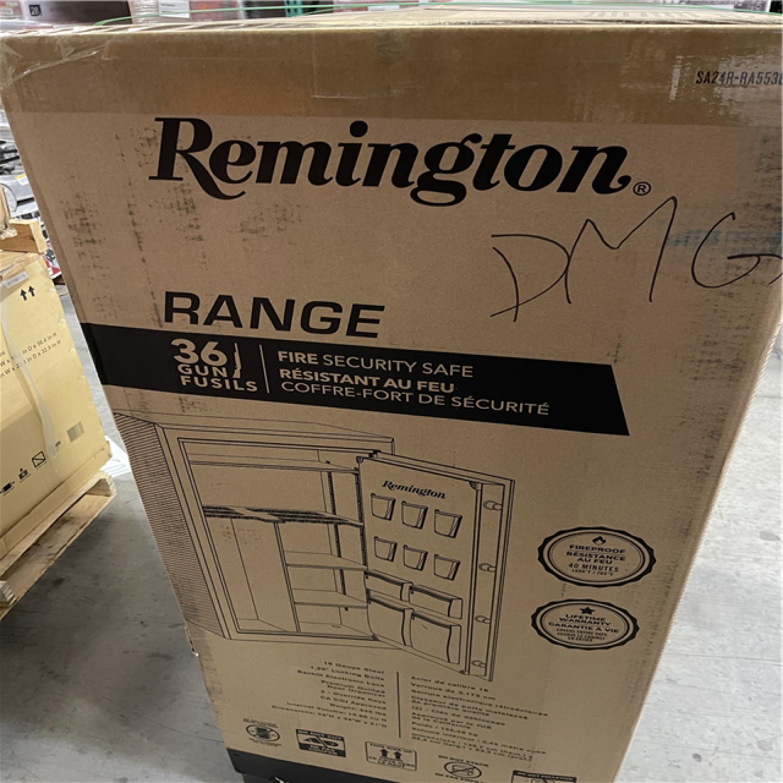 DALLAS LOCATION - Remington 36 + 6-Gun Fireproof Gun Safe with Electronic Lock  Rich Gray Hammertone Finish