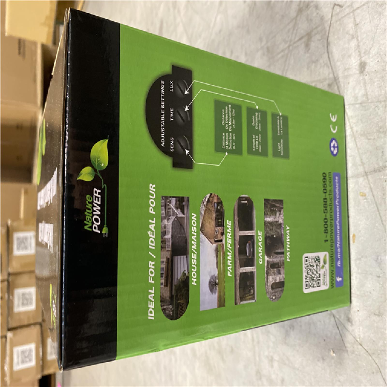 DALLAS LOCATION - NEW! nature power security light 500 lumens PALLET ( 6 UNITS)
