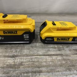AS-IS DEWALT 20V MAX Lithium-Ion Battery Kit with 5.0Ah and 2.0Ah Battery and Charger