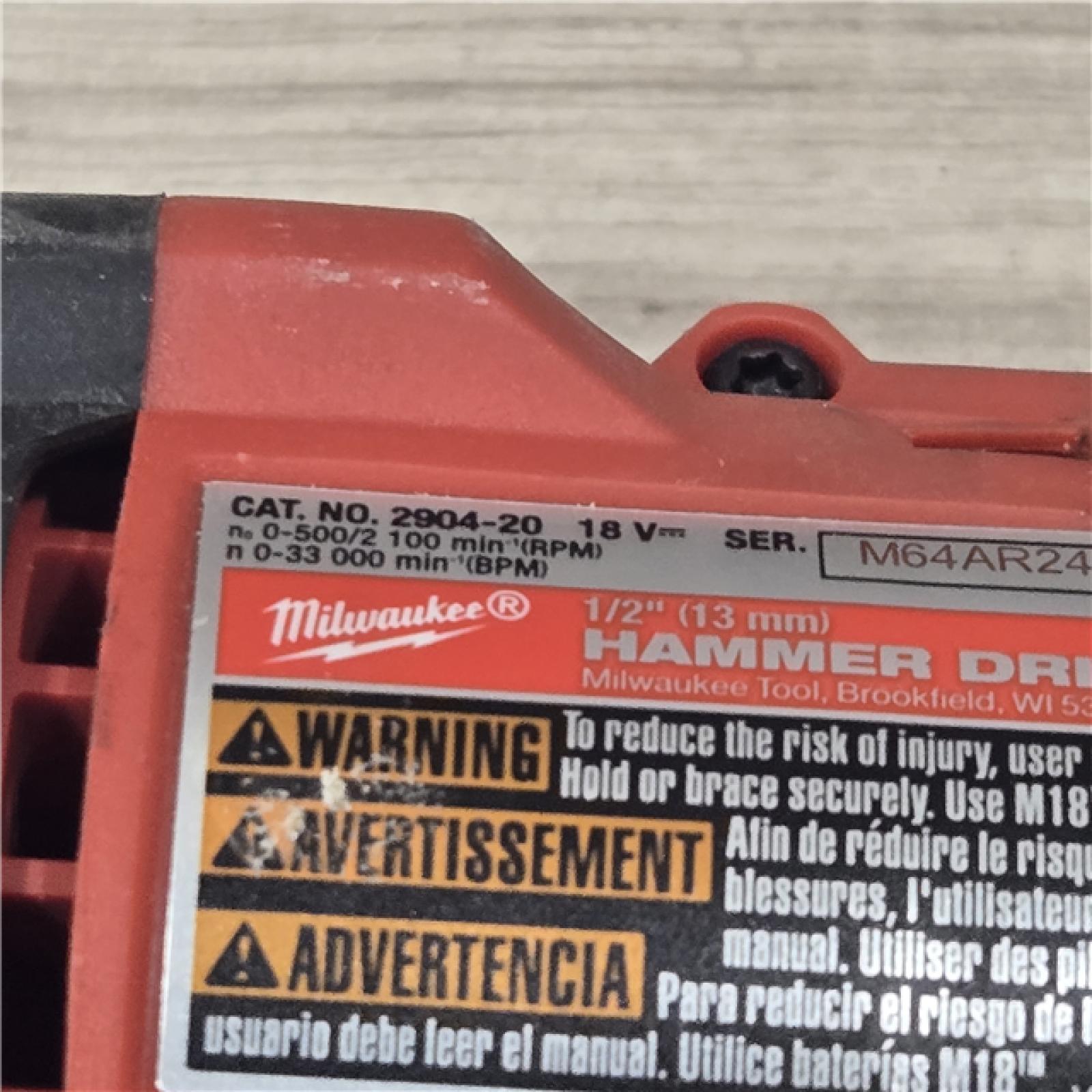 AS-IS Milwaukee 2904-20 12V 1/2  Hammer Drill/ Driver (Tool-Only)