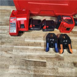 HOUSTON LOCATION - AS - IS Milwaukee M18 18V Lithium-Ion Cordless Short Throw PEX Press Tool Kit
